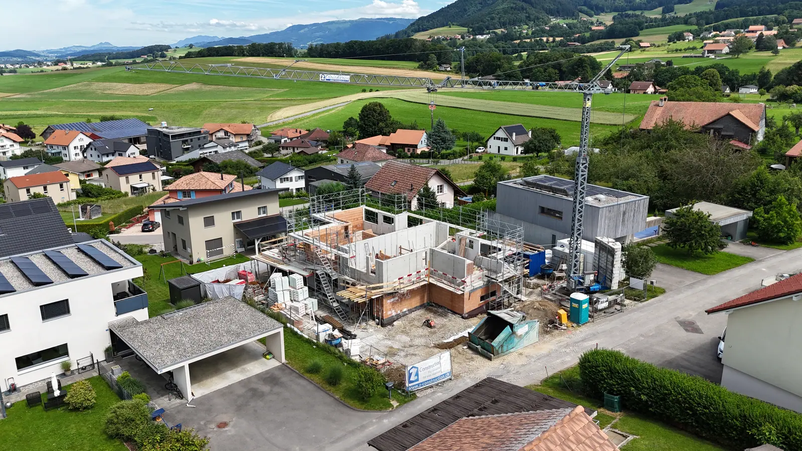 The site in the Glâne countryside
